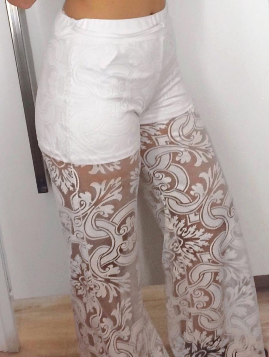 calça transparente