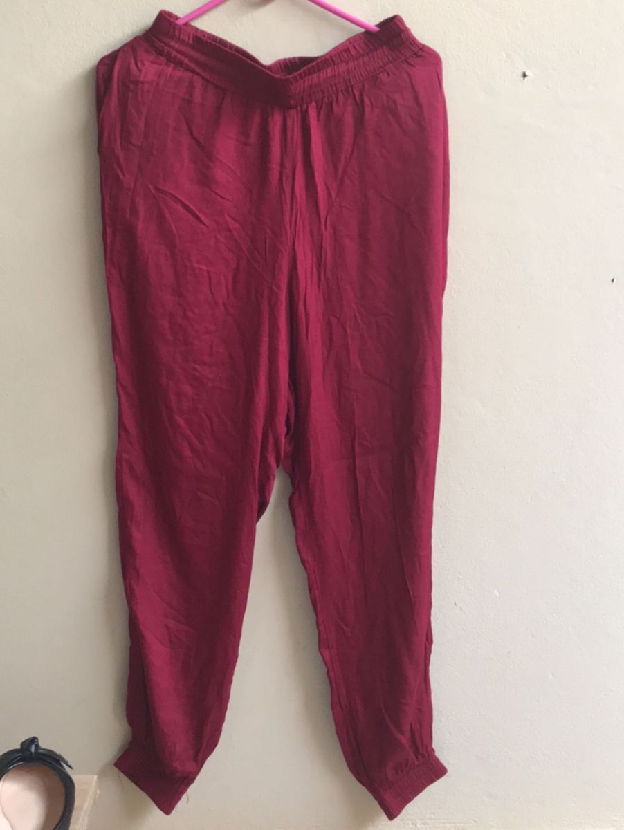 calça com elastico na cintura feminina