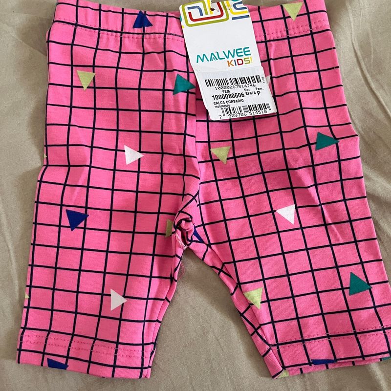 Calça best sale corsário infantil