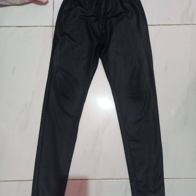 Calça couro hot sale fake infantil