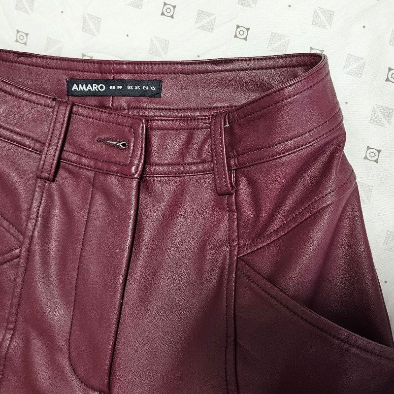 Amaro best sale calça couro