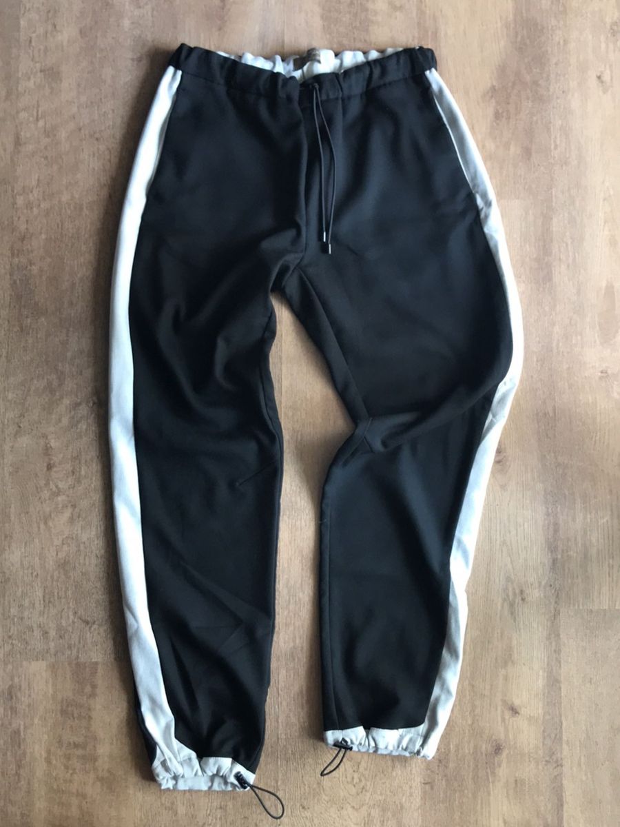 calça de moletom masculina com elastico na barra