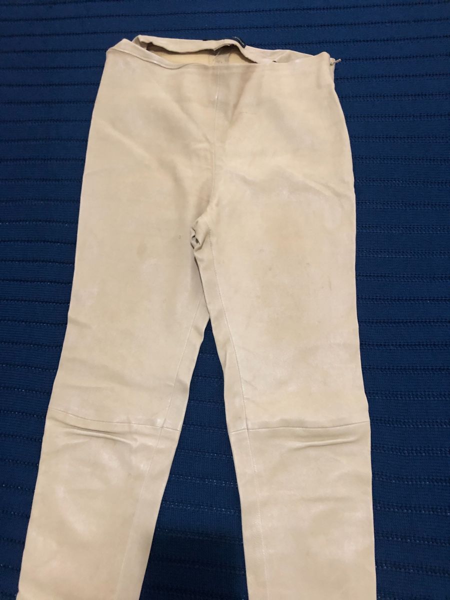 calça de couro balenciaga