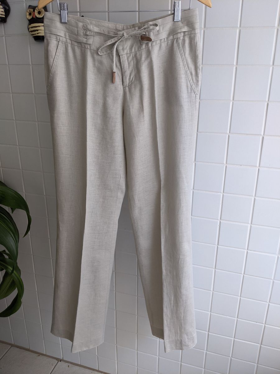 Calça de Linho - Zara | Calça Feminina Zara Usado 49010434 | enjoei