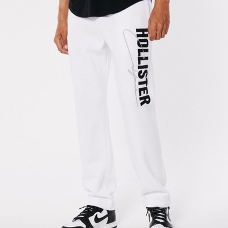 Calça moletom masculina store hollister