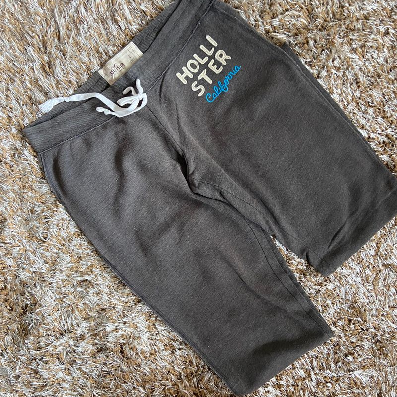 Calça de best sale moletom da hollister