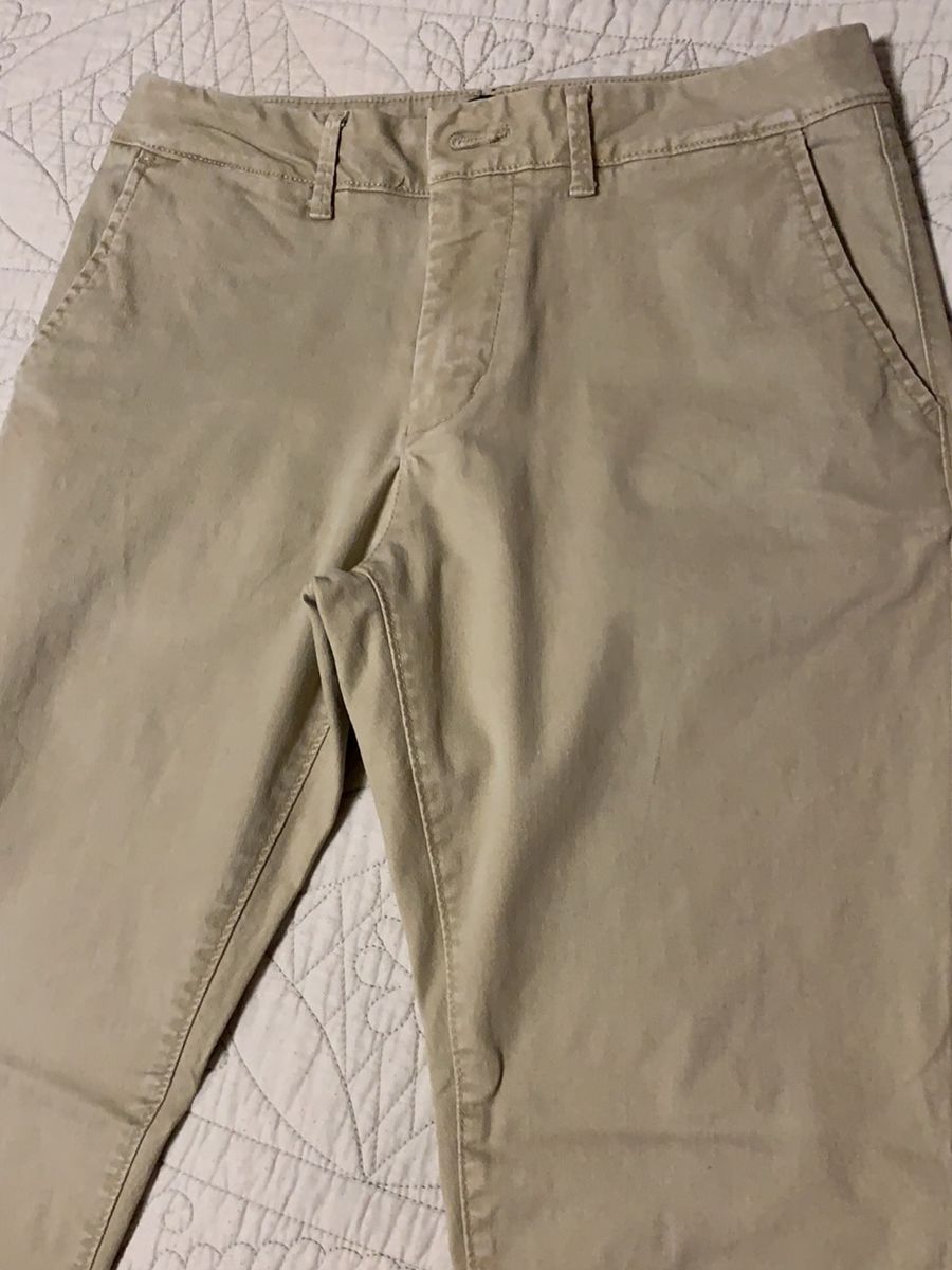 calça sarja masculina bolso faca