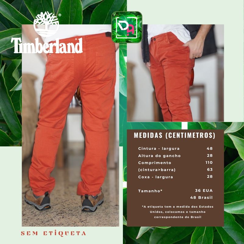 Calça 2024 sarja timberland