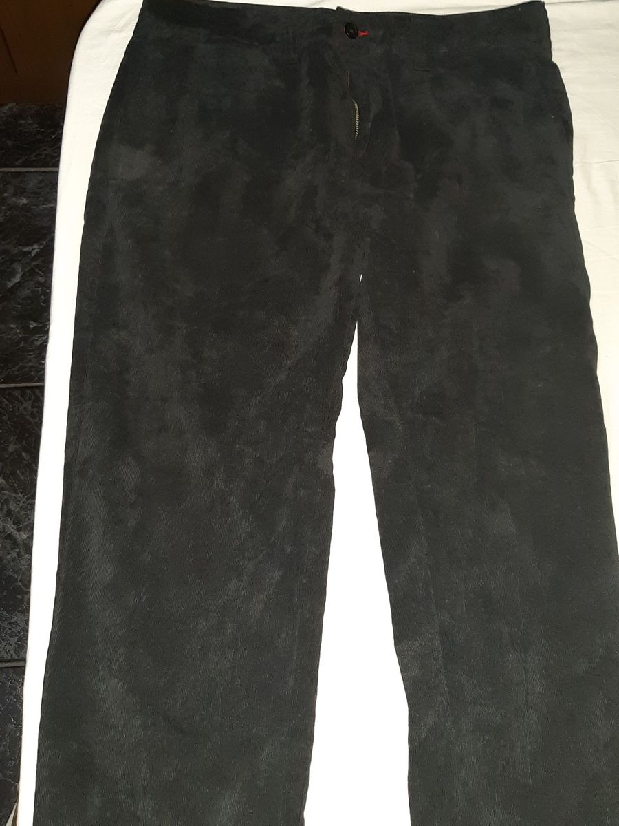 calças de veludo masculinas