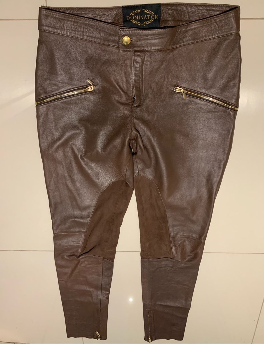 calça de couro pelica