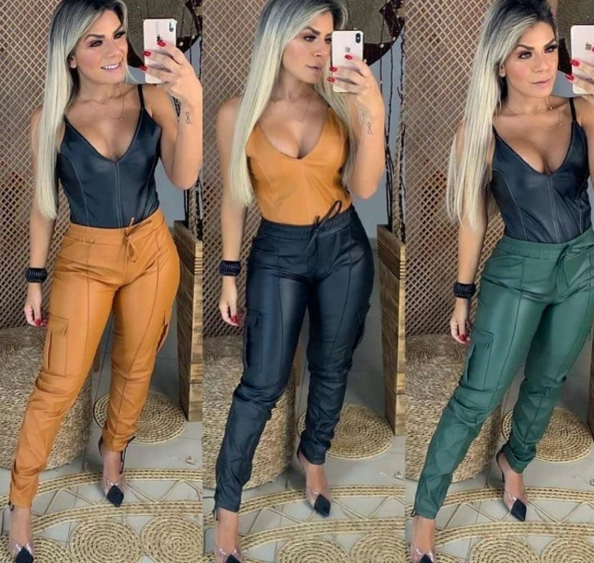 modelos de calça de napa