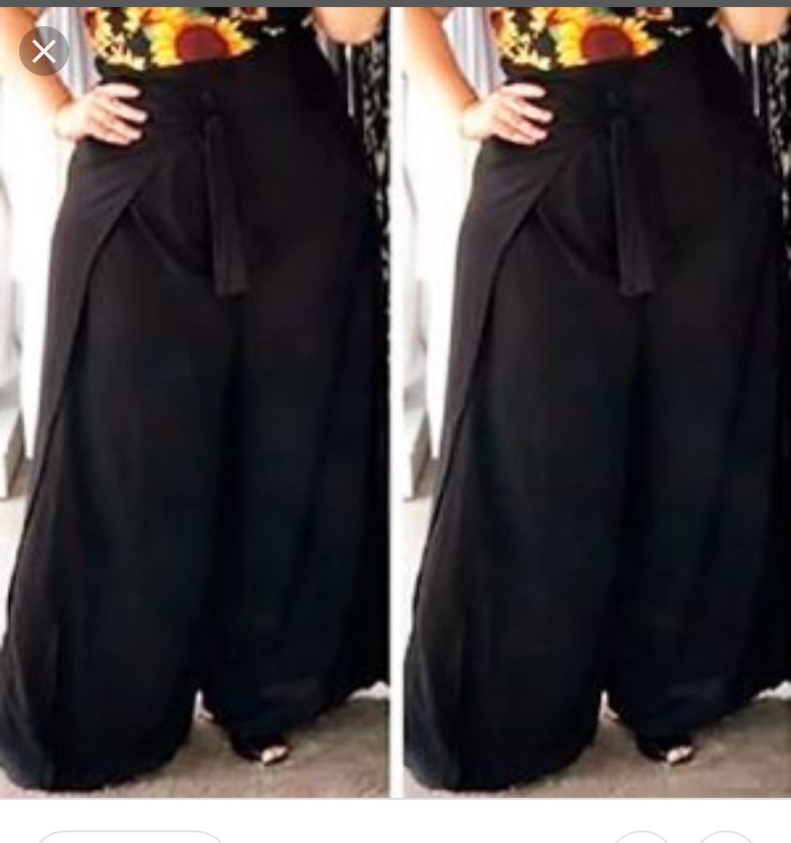 calça pantalona envelope plus size