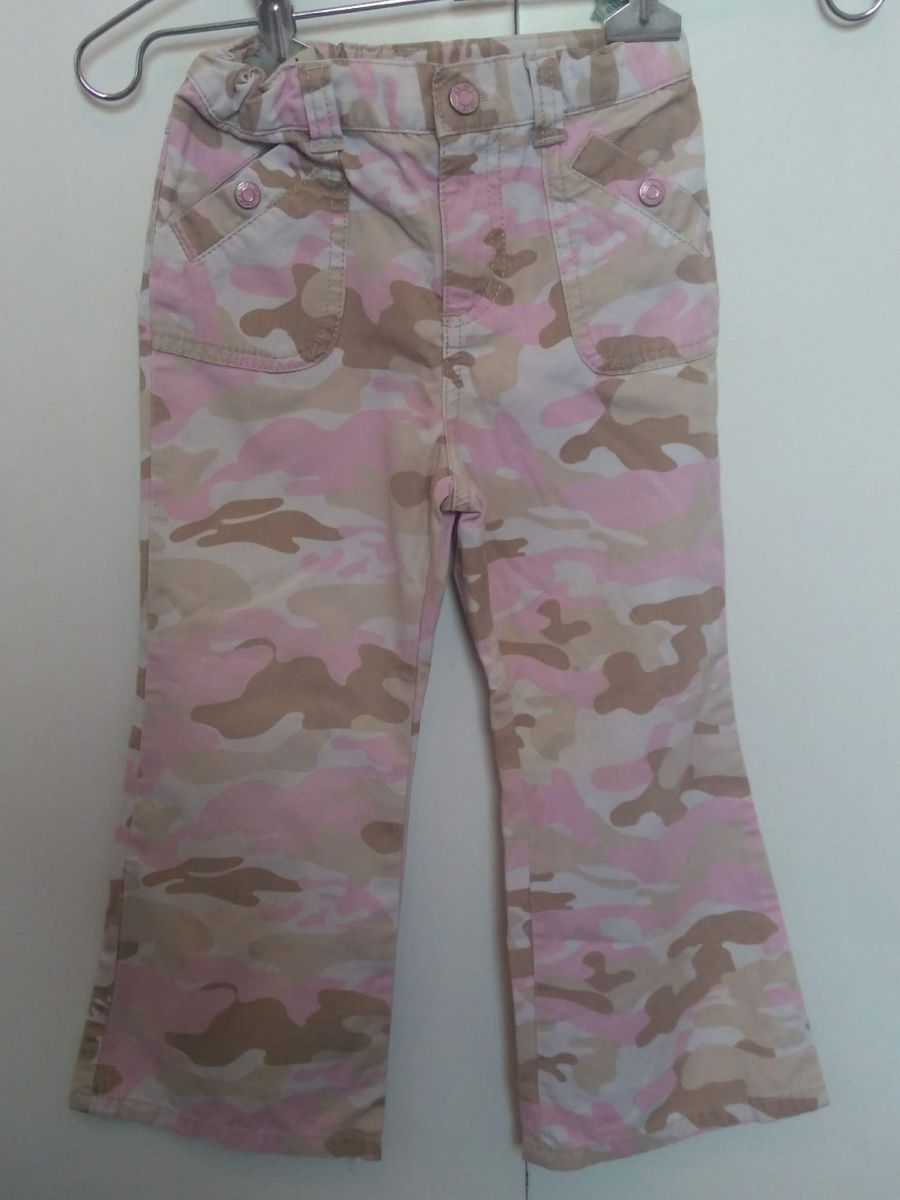 calça militar rosa