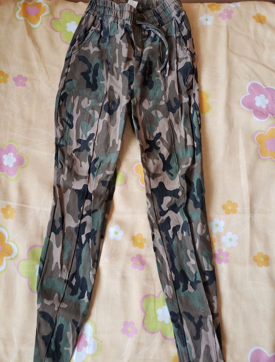 Calça store estampada exercito