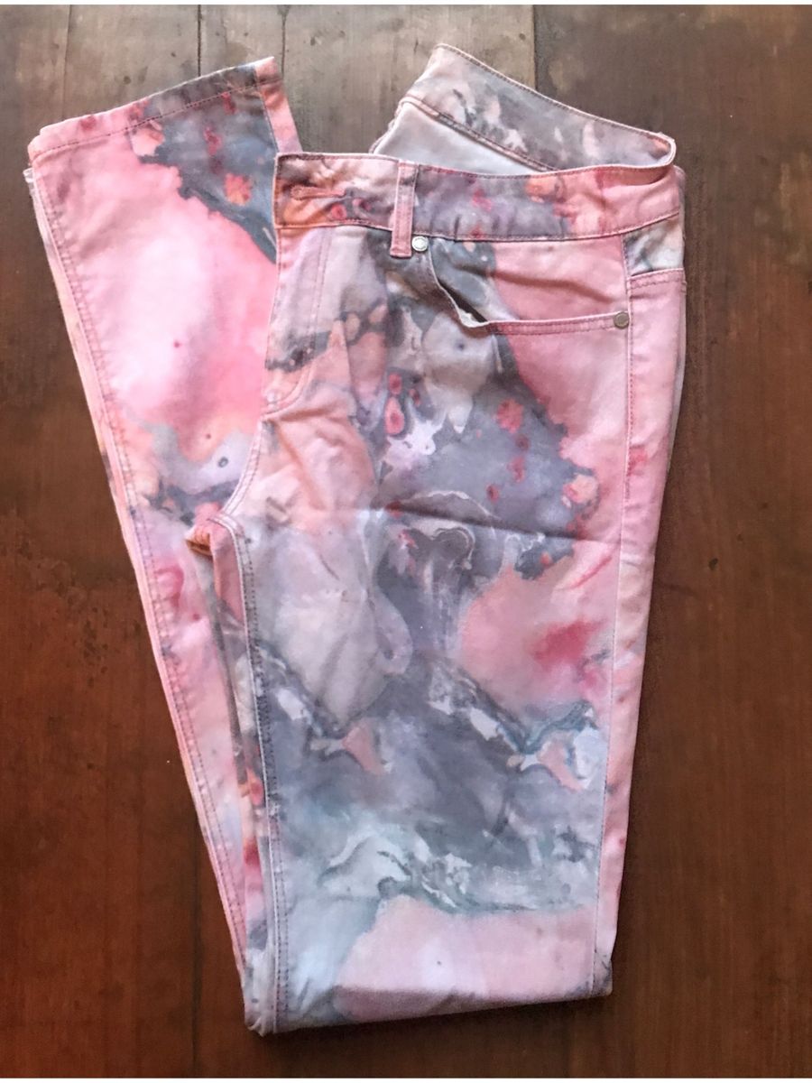 calça estampada rosa insight - calças insight