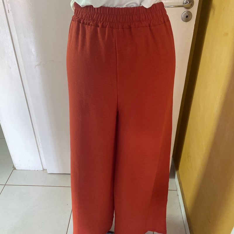 Calça Feminina Pantalona Tecido Duna