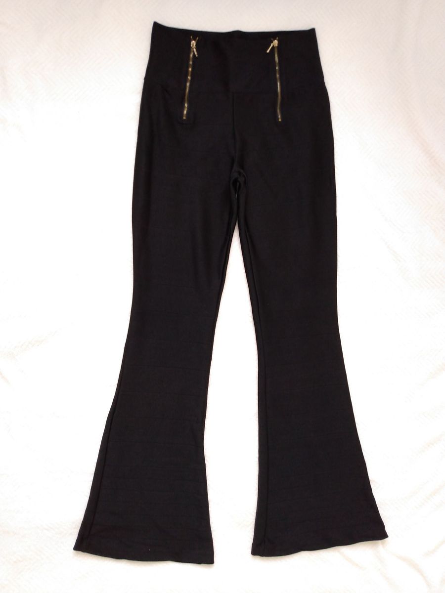 calça flare aquamar