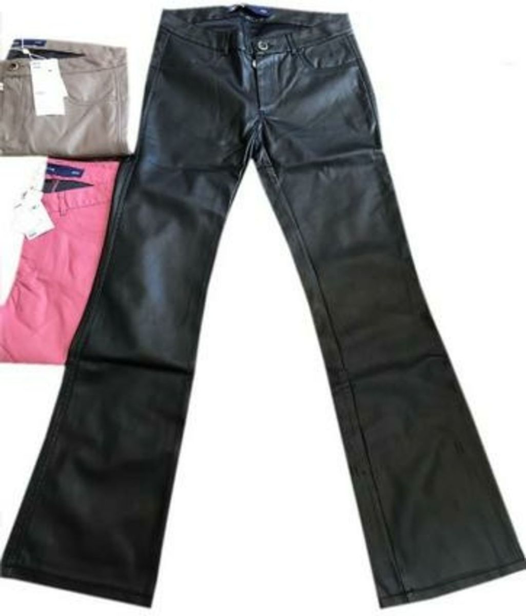calça couro hering