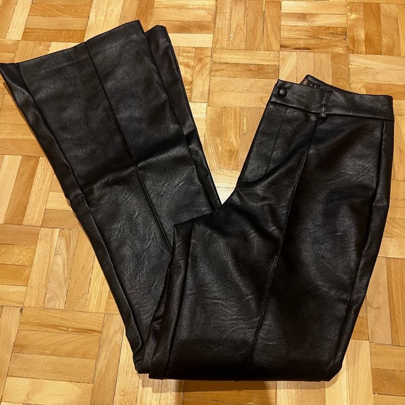 Calça Flare em Couro Pu Renner Nunca Usado 105960108 enjoei