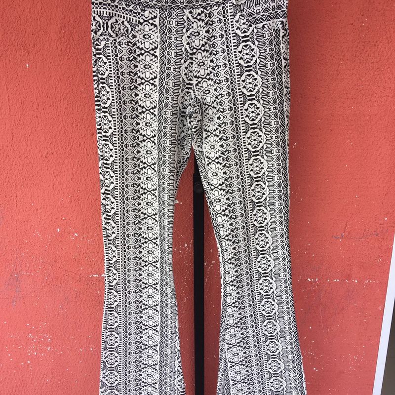 Calça best sale flare etnica