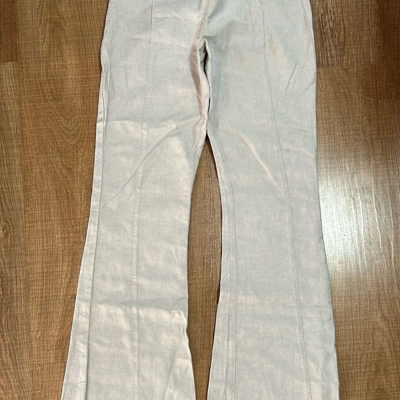 Calça Flare Hering Tamanho 36 de Linho e Algodão Hering Usado