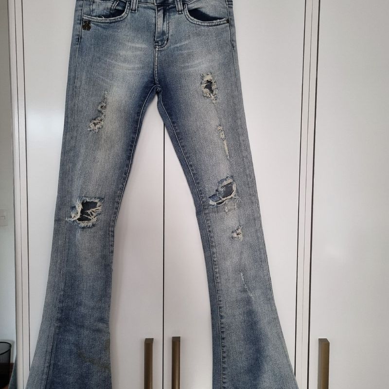 Calça jeans best sale flare john john