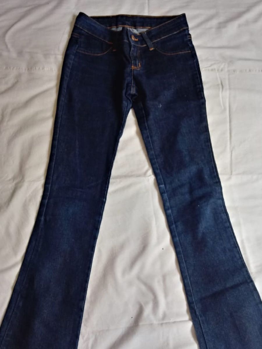 calça flare jeans juvenil