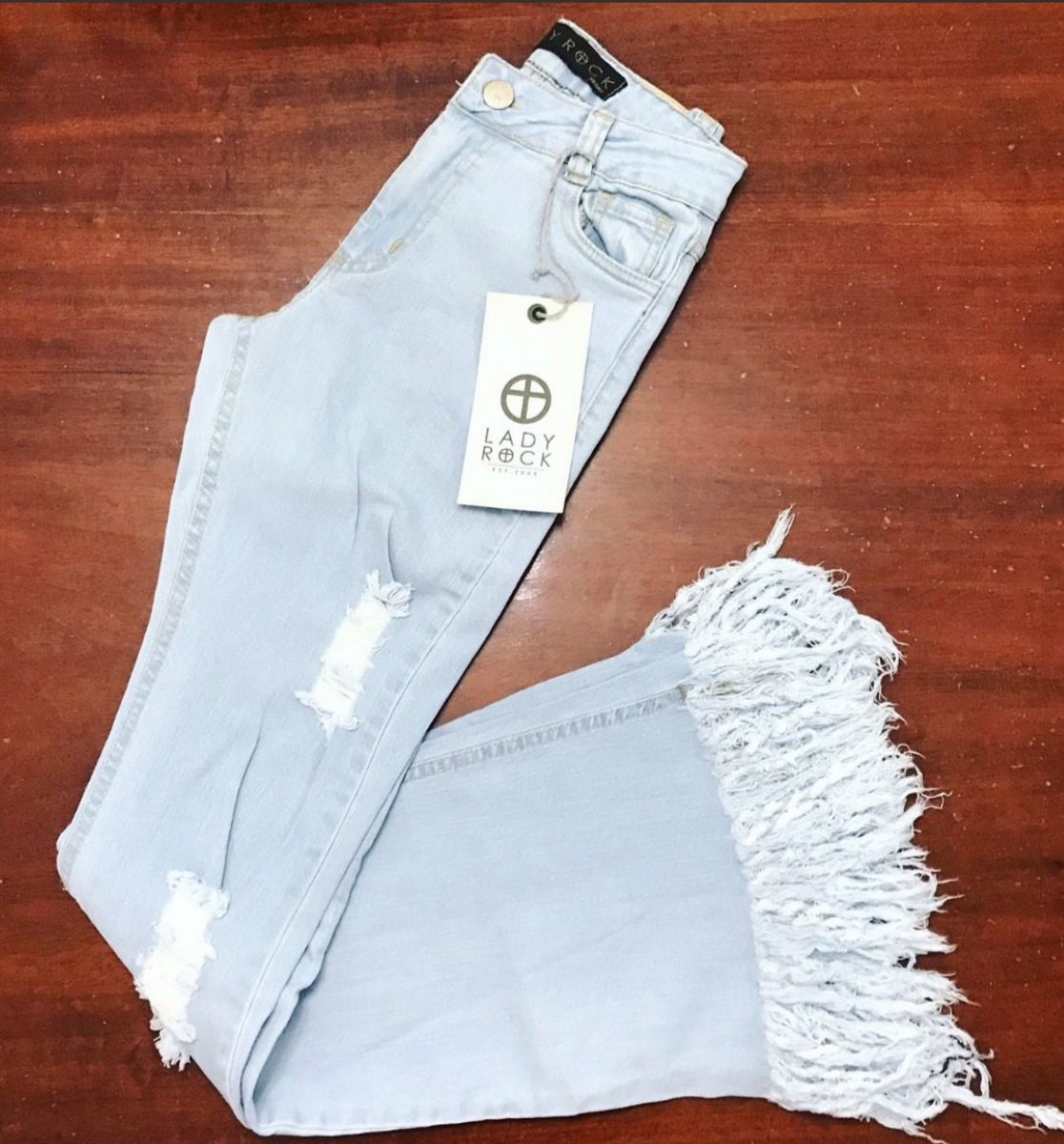 calça flare lady rock