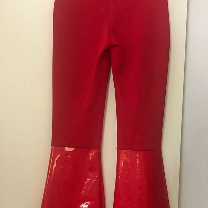 Usar Calça CalÇa Verniz Vermelha Calça Armani Exchange Verniz