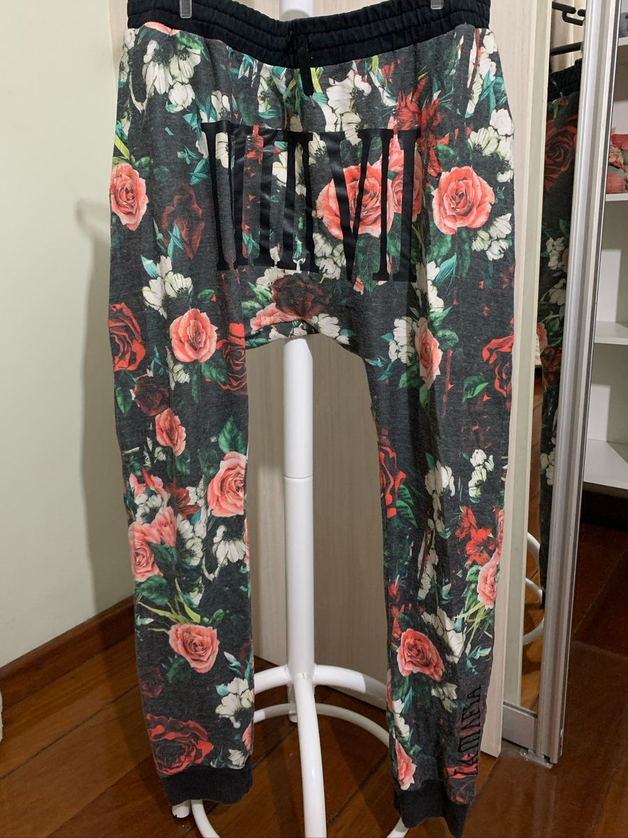 calça floral masculina