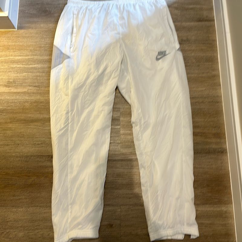 Calça nike hot sale branca masculina