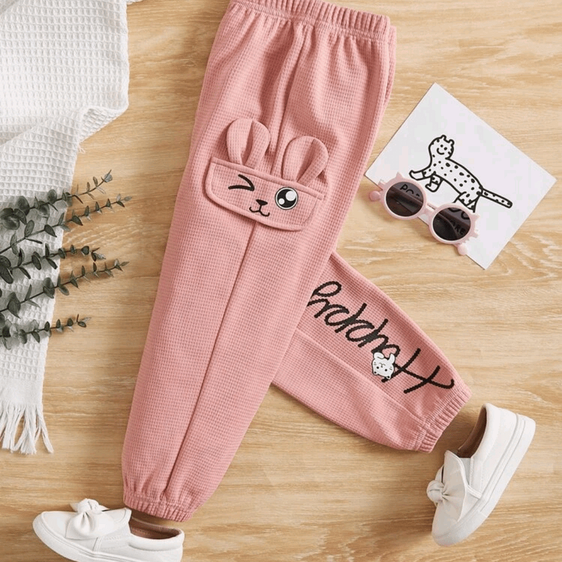 SHEIN Kids HYPEME Leggings Femininas Com Estampa De Coração