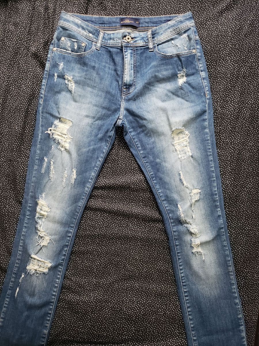 calça jeans acostamento masculina