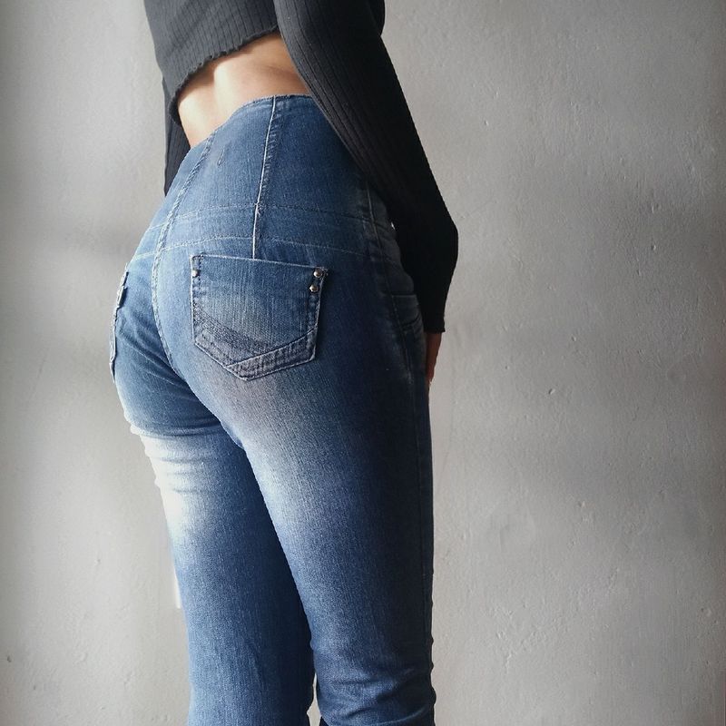 Calça Jeans 38 Cintura Alta  Calça Feminina Nunca Usado 81455320