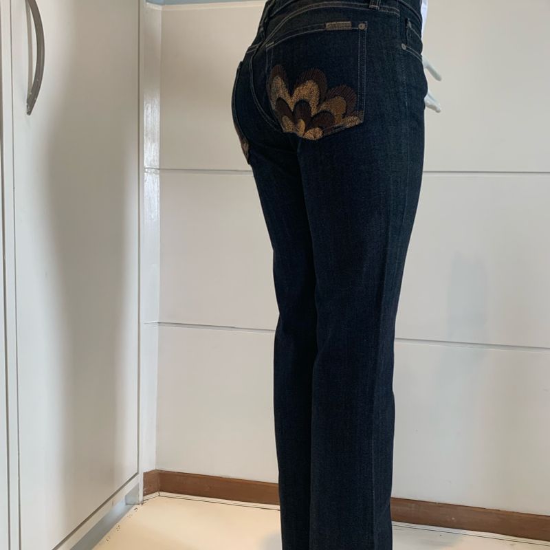 CALÇA JEANS PANTALONA / H&M - TAM 38/40