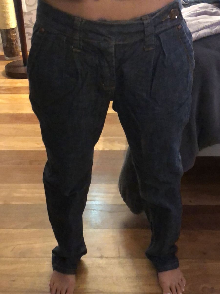 calça jeans feminina alfaiataria