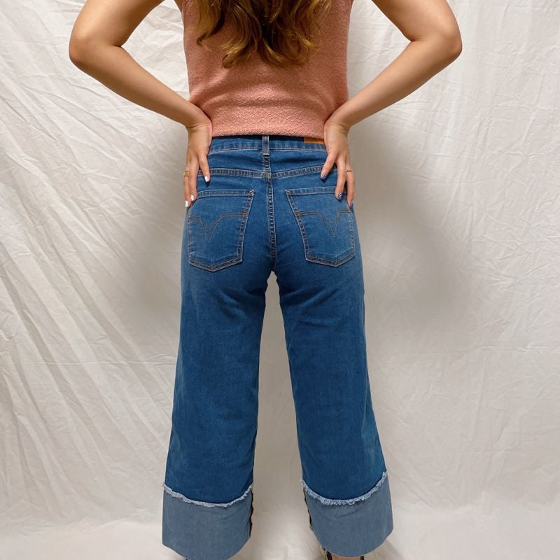 Calça Jeans Amaro Wide Leg Oversized Reta Amaro Usado 70644789