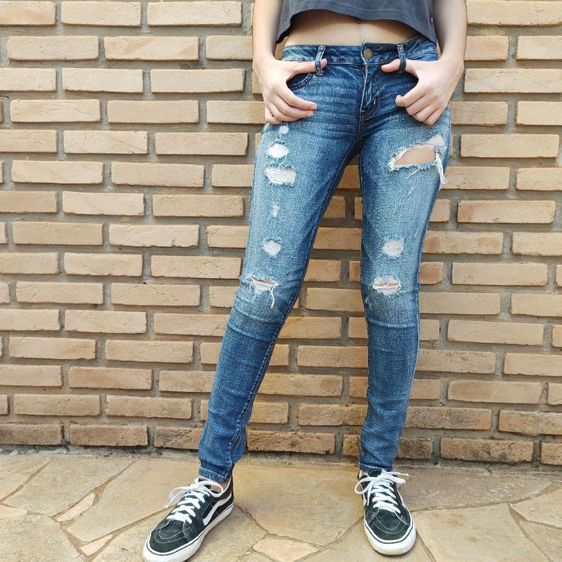 Calça Jeans American Eagle, Calça Feminina American Eagle Nunca Usado  89093862