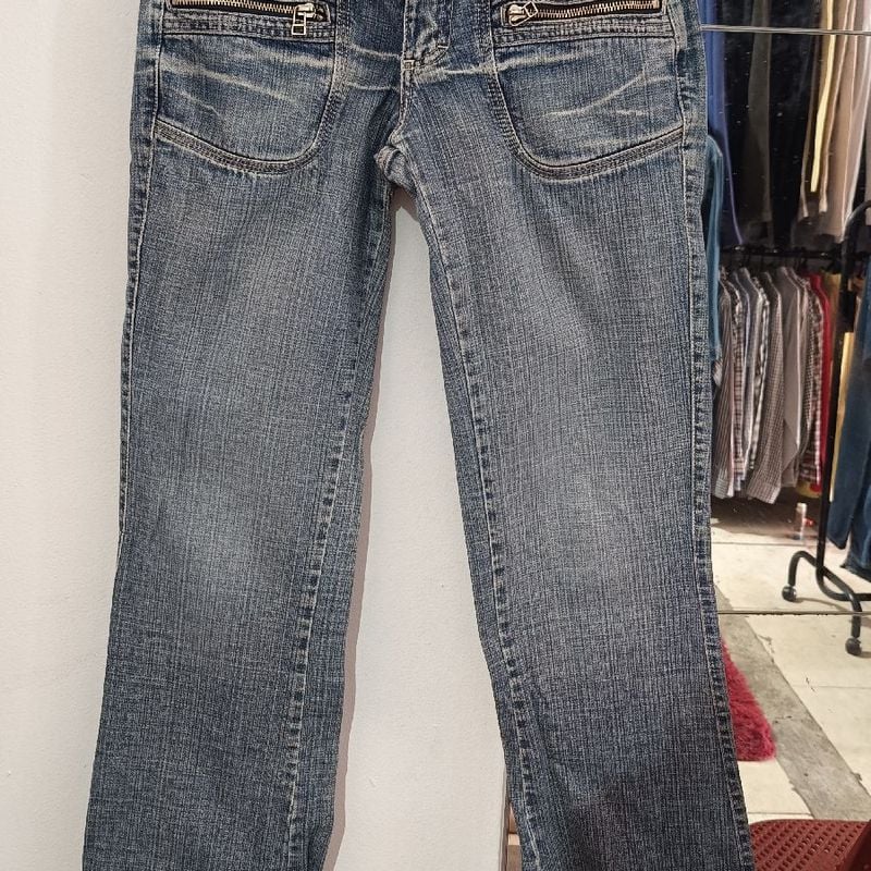 メンズ 00s archive crush multi zip denim pants