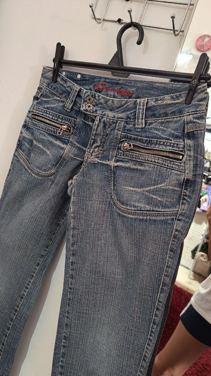 メンズ 00s archive crush multi zip denim pants