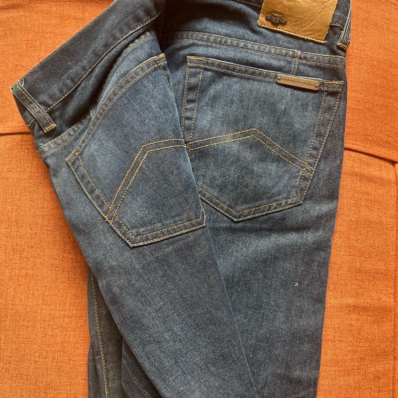 Calça jeans masculina armani hot sale exchange