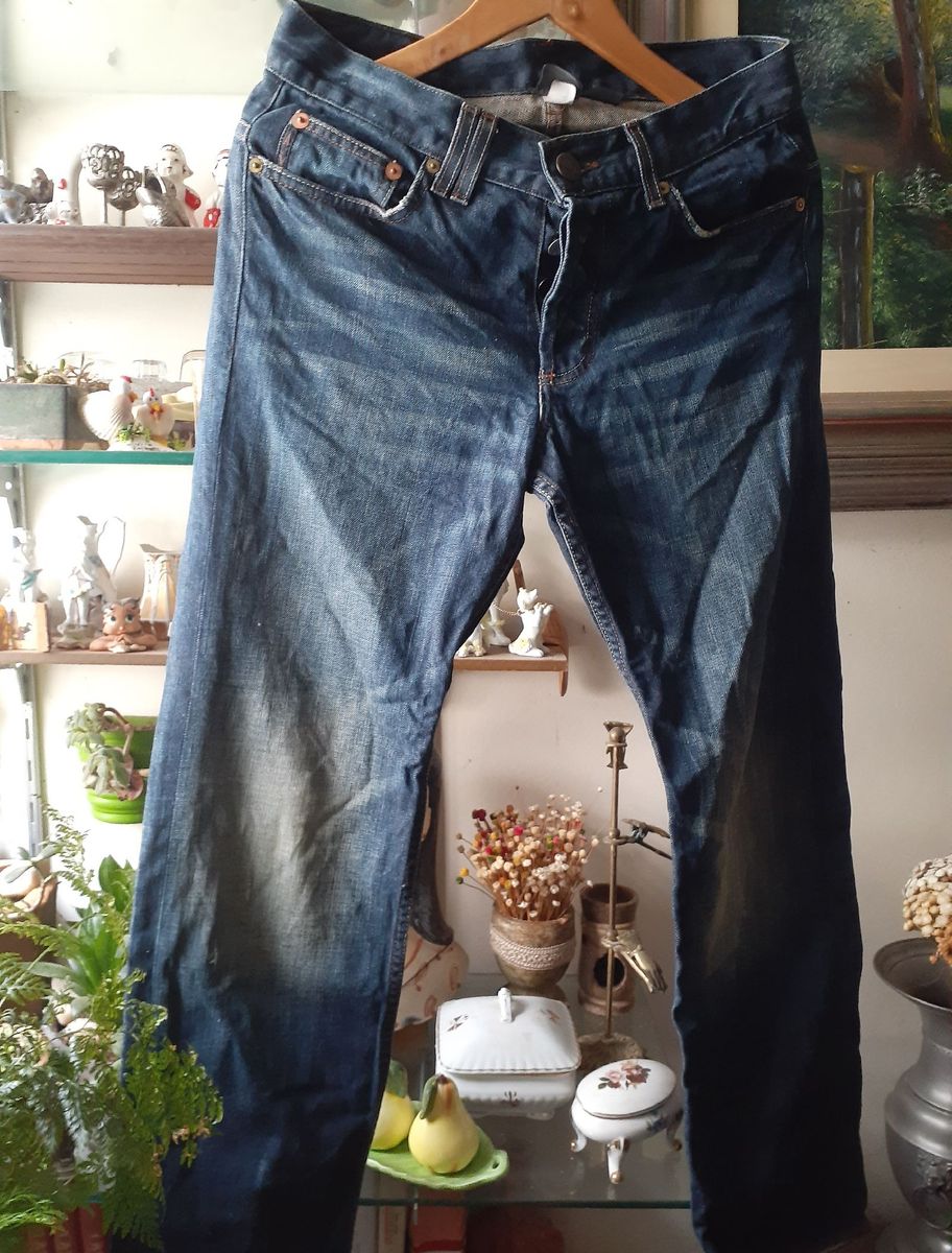 calça jeans surrada masculina