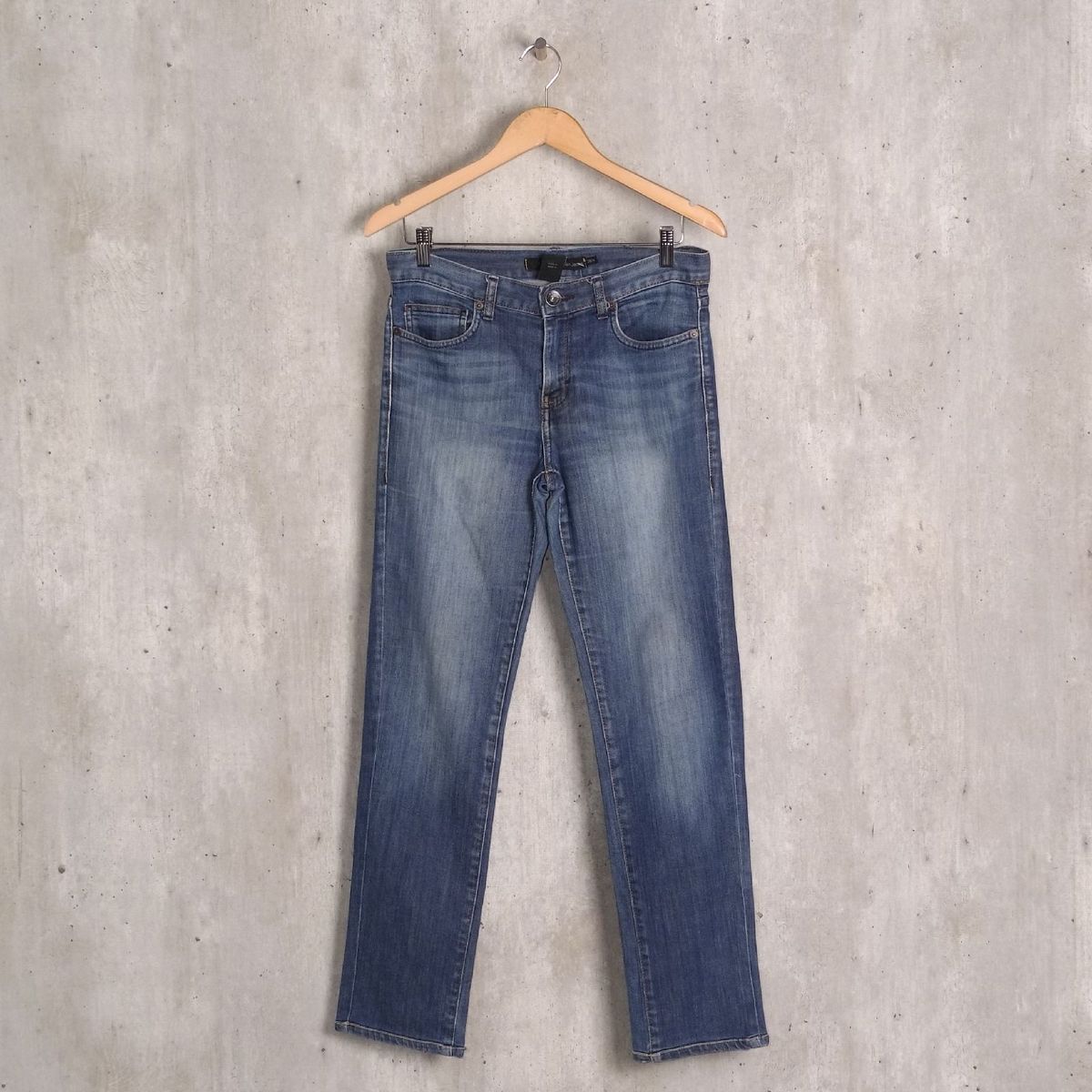 calça jeans azul básica calvin klein - calças calvin klein