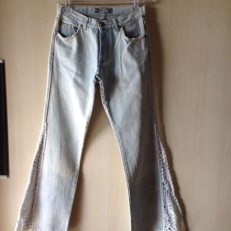 Customizar calça sale jeans flare