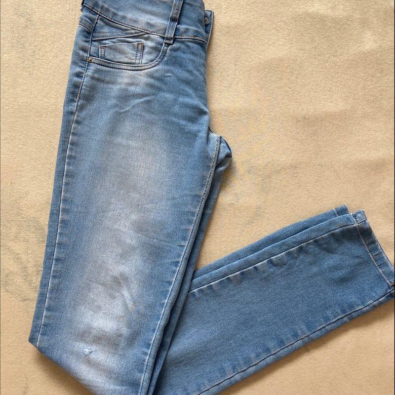 Calça jeans sale desbotada feminina