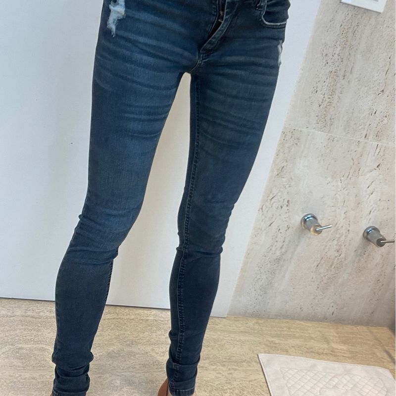 Calça Jeans Azul Escuro Skinny da John John Tamanho 36, Calça Feminina  John John Usado 93273404