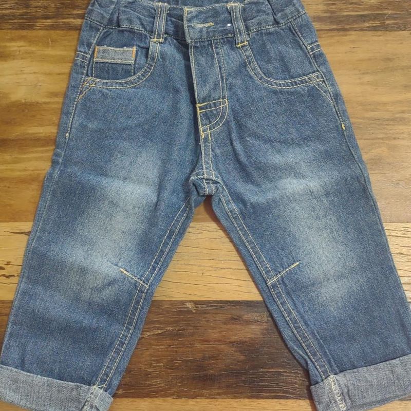 Calça jeans bebe 6 a hot sale 9 meses