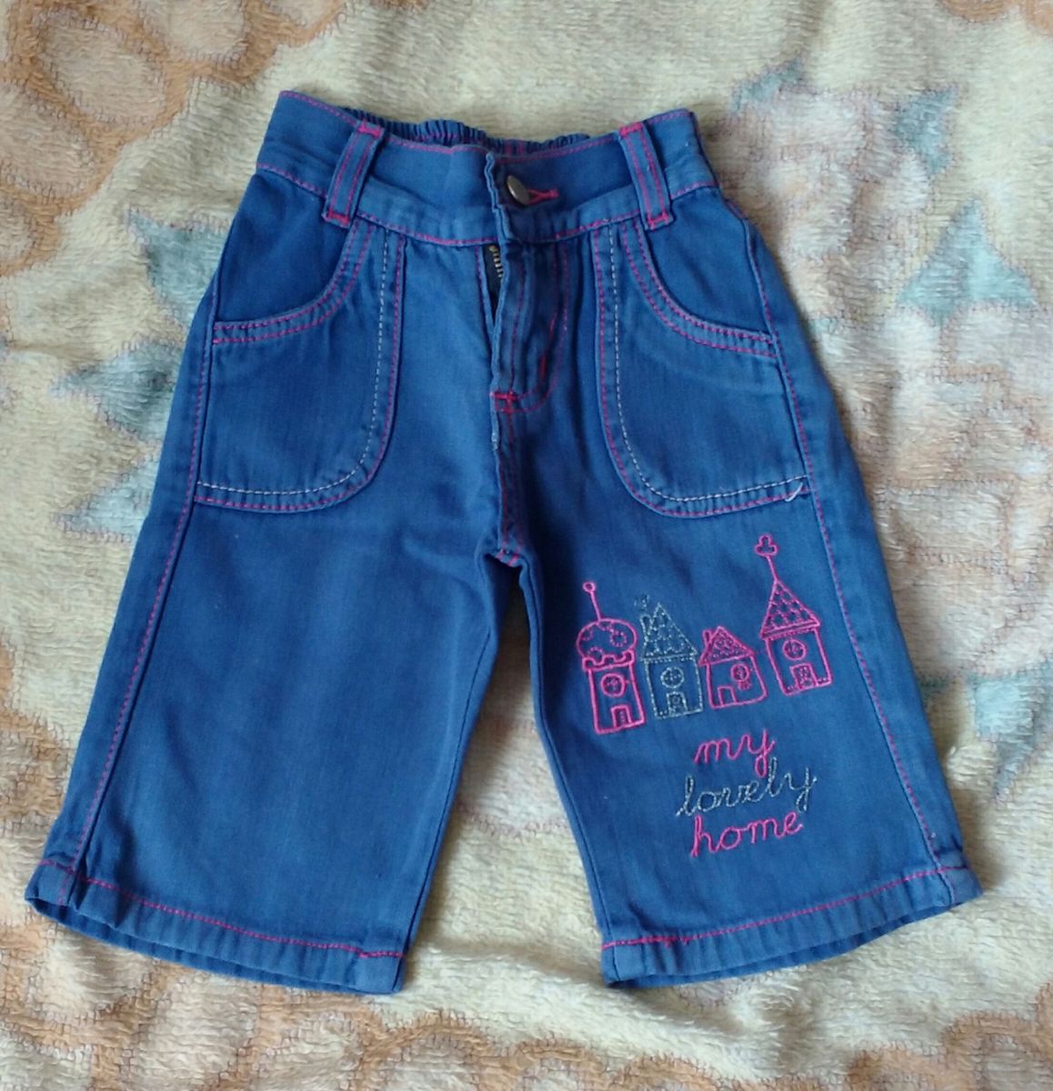 calça jeans baby - menina chicote jeans