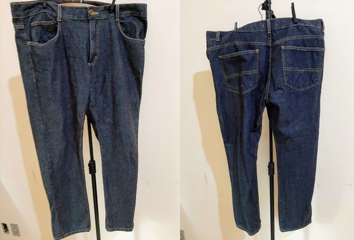 calça jeans tamanho 48