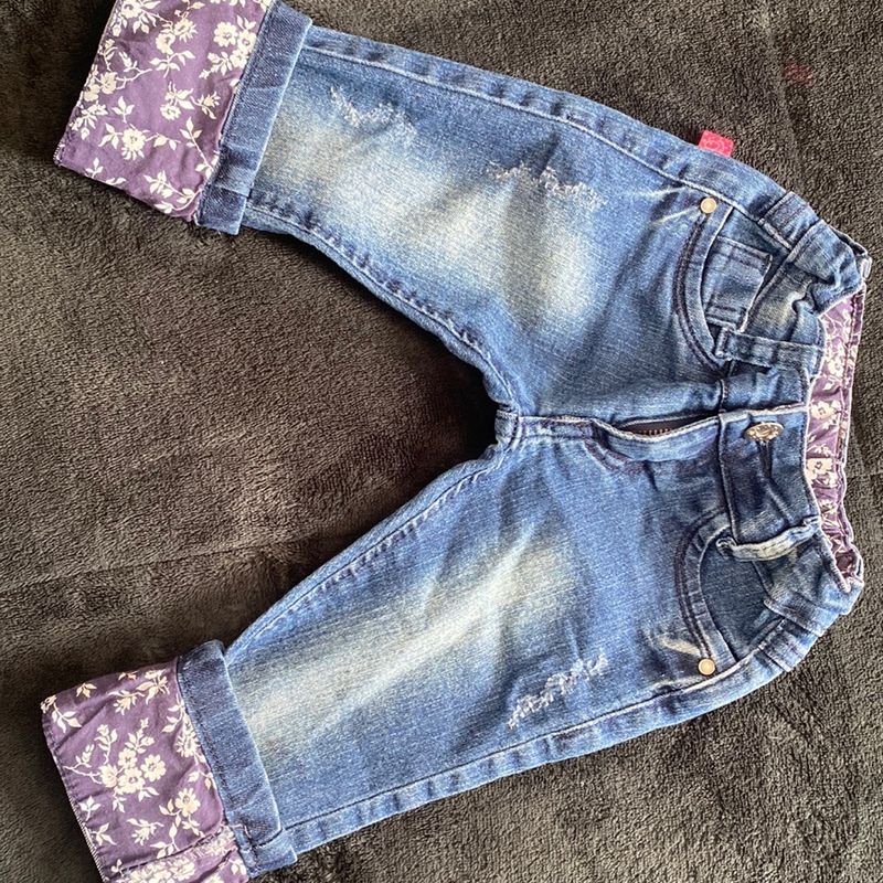 Calça jeans bebe 1 2024 ano